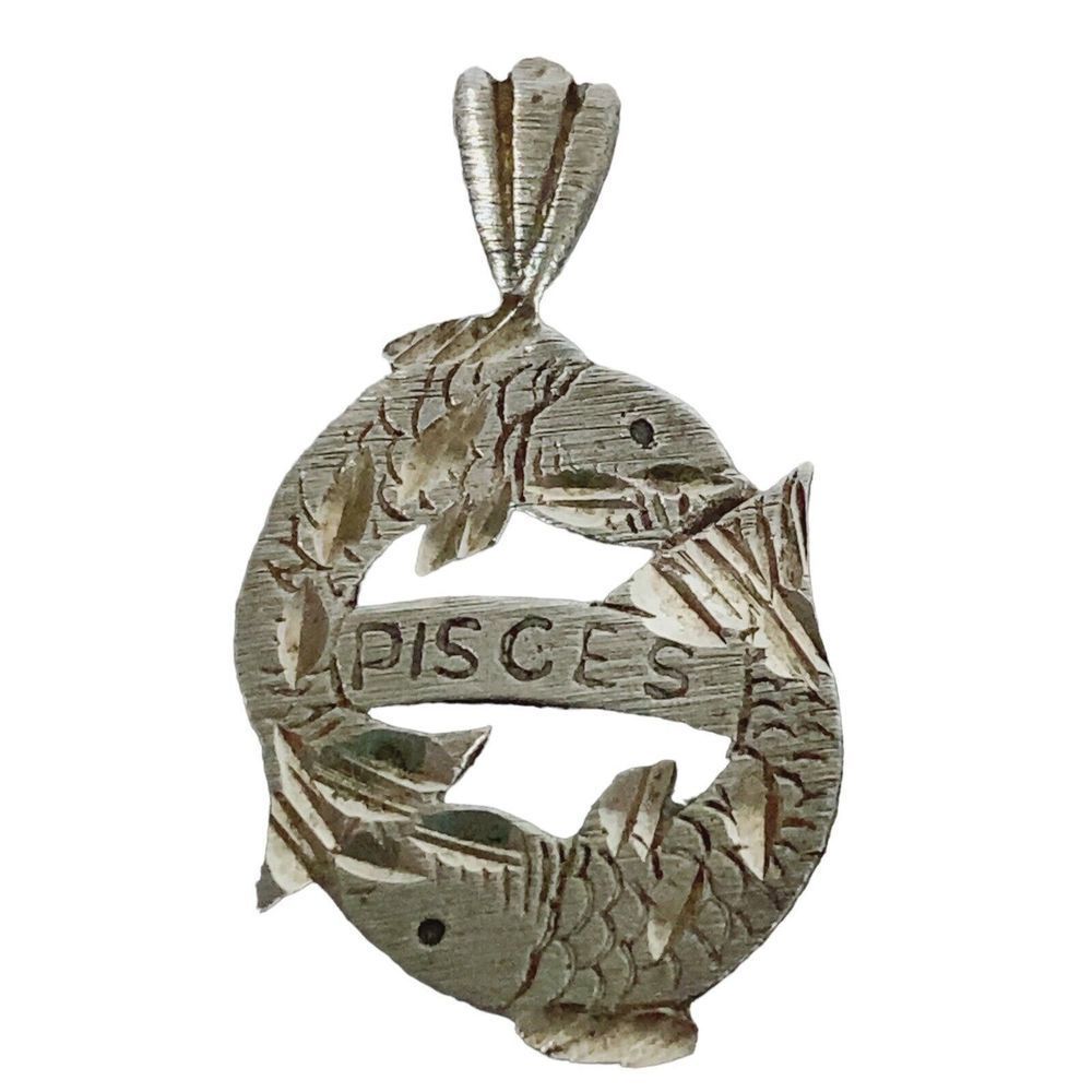 Vintage Michael Anthony MA Sterling Silver Pisces 2 Koi Fishes Pendant
